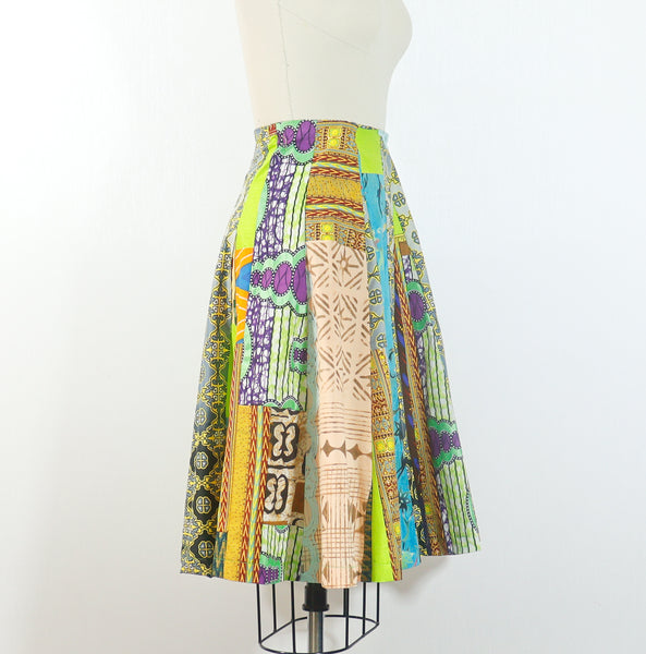 African Print Skirt A Line Small