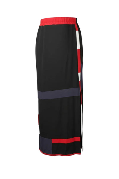 Patchwork Matte Jersey Tube Skirt