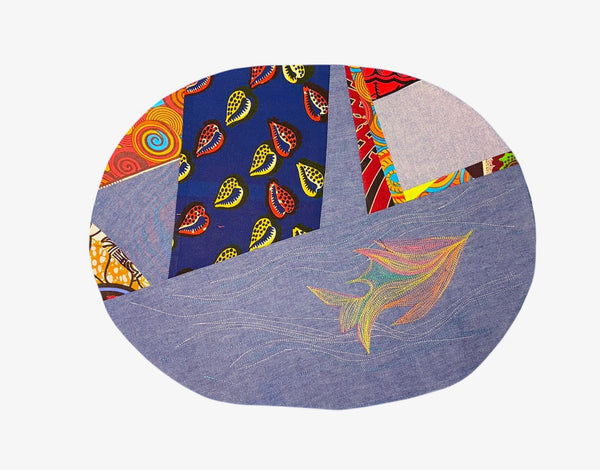 Set 1 Oval Placemats 4 Patchwork