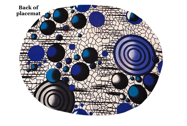 Set 5 Oval Placemats 4 Patchwork