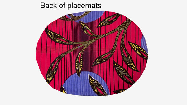 Set 7 Oval Placemats 4 Patchwork