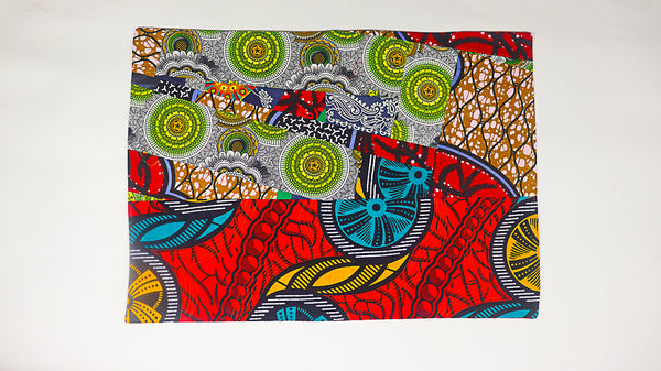 African Print Patchwork Placemats set 1