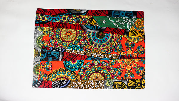 African Print Patchwork Placemats set 2