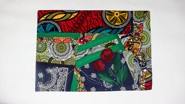 African Print Patchwork Placemats set 2