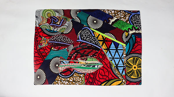 African Print Patchwork Placemats set 3