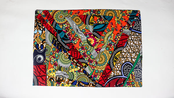 African Print Patchwork Placemats set 3