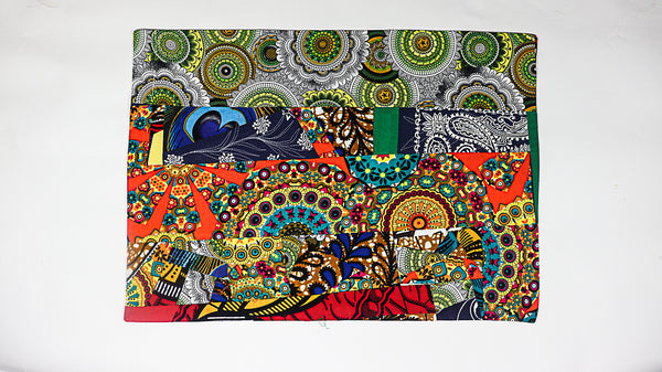 African Print Patchwork Placemats set 3