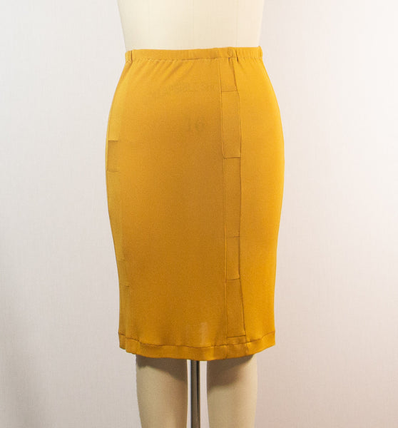 Sunflower Yellow Matte Jersey Skirt