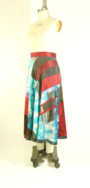 Plus Size Silk Charmuese 1/2 Circle Skirt