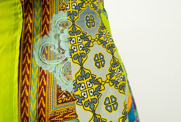 African Print Skirt A Line Small