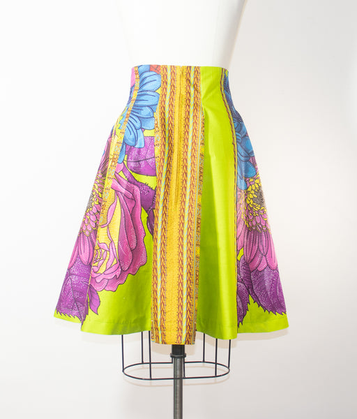 African Print Skirt A Line